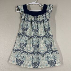 Ferd Floral Dress Whimsical Cotton Designer Girls Size 2T
